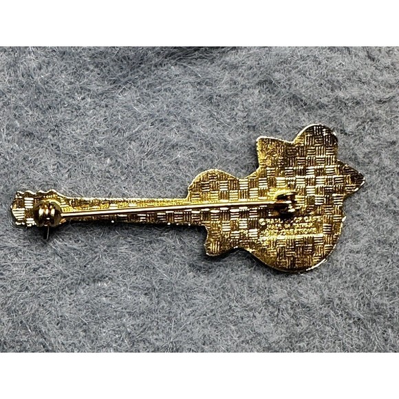 Hard Rock Cafe Les Paul HRC Pin Cancun Taiwan Bar Clasp 3LT Weave Back Sombrero - Picture 2 of 3